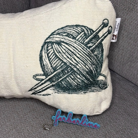 Ferberline Stickdatei Scribble Wollknäuel ab 9x10