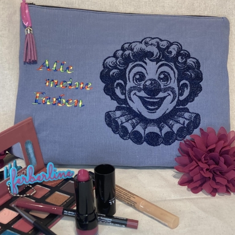 Ferberline Stickdatei Scribble Clown ab 13x15