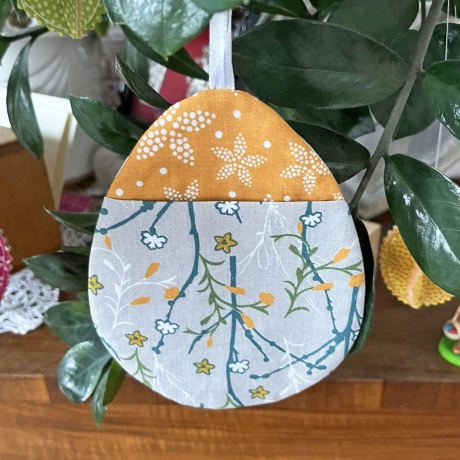 Patchwork Kissen Ei ITH Stickdatei Osterei 7 Größen stickdirwas