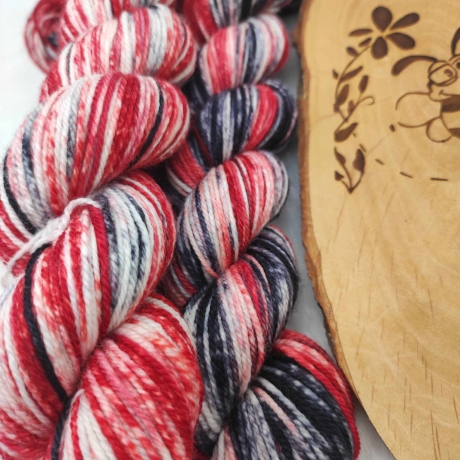 Sockenwolle Handgefärbt, Merino, Ombre Färbung