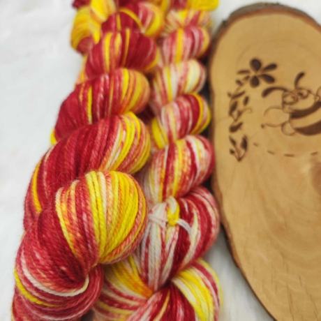 Sockenwolle Handgefärbt, Merino, Ombre Färbung