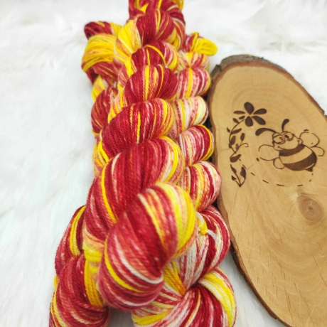 Sockenwolle Handgefärbt, Merino, Ombre Färbung