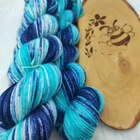 Sockenwolle Handgefärbt, Merino, Ombre Färbung