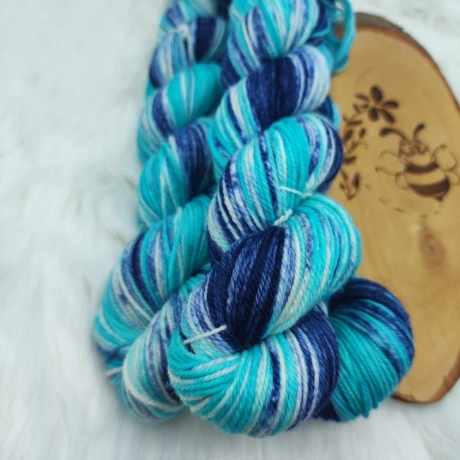 Sockenwolle Handgefärbt, Merino, Ombre Färbung