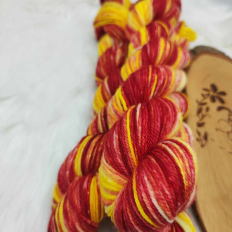 Sockenwolle Handgefärbt, Merino, Ombre Färbung