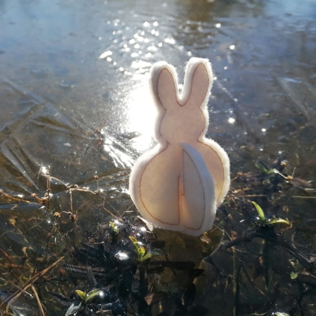 Steckei Osterhase ITH zweiteilige Hasen zum Zusammenstecken 