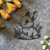 Ferberline Stickdatei Scribble Hasi mit Möhre ab 10x10