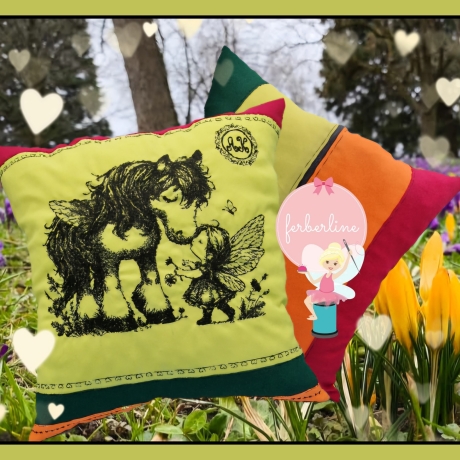 Ferberline Stickdatei Scribble Ponyliebe ab 13x18