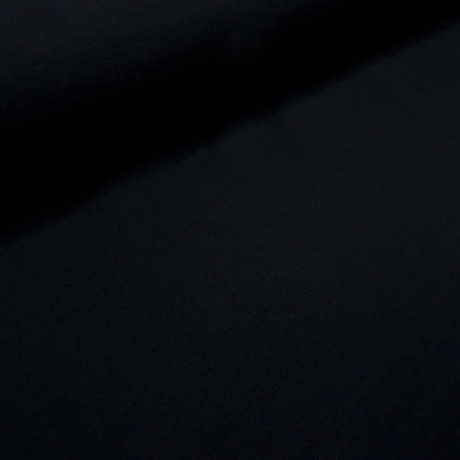 Stoff Baumwolle Jersey uni schwarz Kleiderstoff Kinderstoff