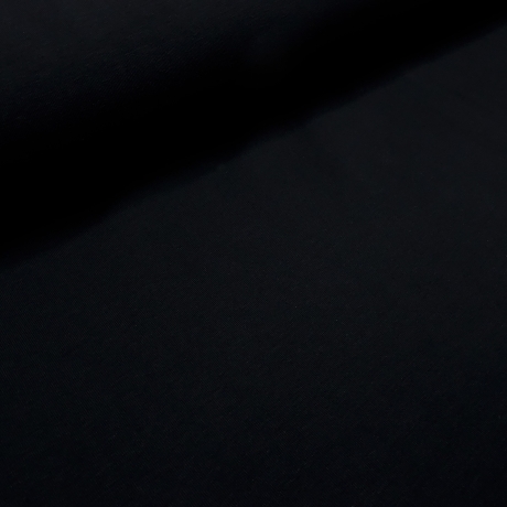 Stoff Baumwolle Jersey uni schwarz Kleiderstoff Kinderstoff