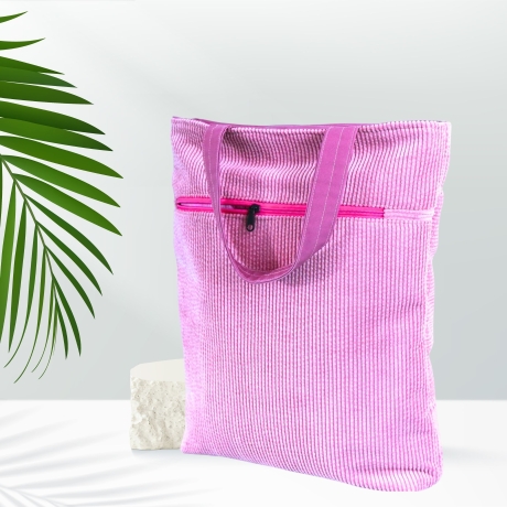 Tragetasche/Cordbeutel/Cordtasche/totebag/rosa Tasche/Beutel