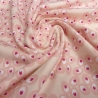 Stoff Baumwolle Jersey Punkte Kreise Eier rosa nude weiß pink