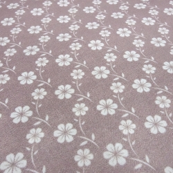 Stoff Baumwolle Popeline Blumen Streublumen Design altrosa weiß