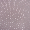 Stoff Baumwolle Popeline 4mm Sterne Sternchen Design altrosa weiß