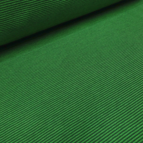 Stoff Baumwolle Bündchenstoff Schlauchware grün 1mm gestreift