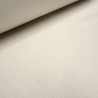 Stoff Baumwolle Bündchenstoff Schlauch beige weiß 1mm gestreift