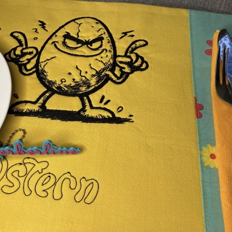 Ferberline Stickdatei Scribble Ei ab 10x10