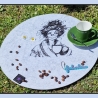 Ferberline Stickdatei Scribble Kaffetante ab 13x17