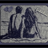 Ferberline Stickdatei Scribble Paar am Meer ab 13x17