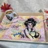 Ferberline Stickdatei Scribble Kaffetante ab 13x17