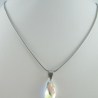 Kette mit Flügel Anhänger Crystal AB (644)