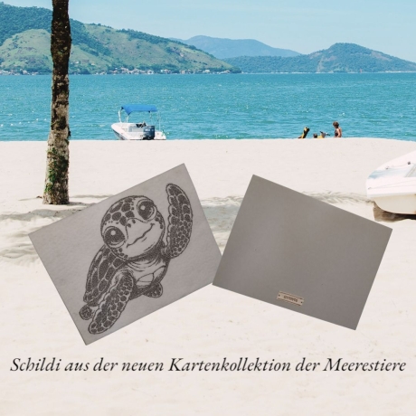 Ferberline Stickdatei Scribble Meeresschildkröte ab 13x17