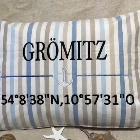 Ferberline Stickdatei Set maritime Koordinaten Set 1 ab 7x13