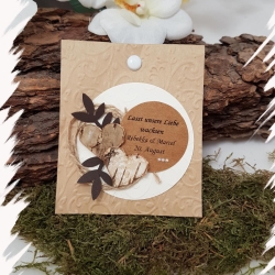 Gastgeschenk Blumensamen vintage...