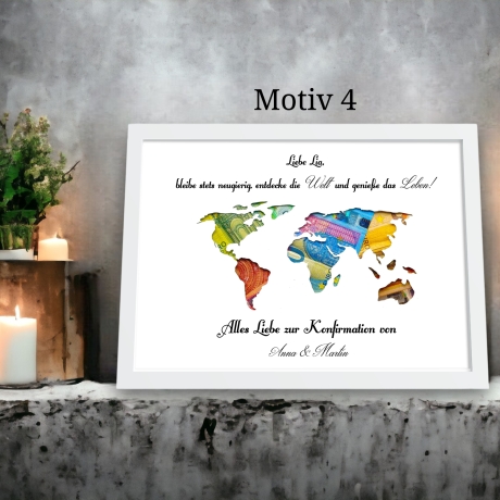 Personalisiertes Konfirmations Geschenk für Jungen und Mädchen