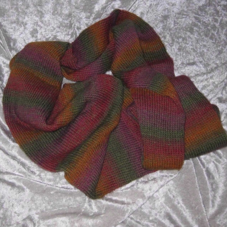 Handgestrickter Loopschal, Schlauchschal, Rundschal, Cowl