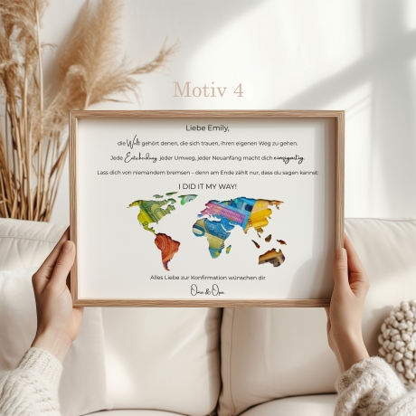 Personalisiertes Konfirmations Geschenk für Jungen und Mädchen