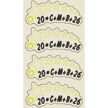 Ferberline Stickdatei ITH Anhänger Sternsinger 2026