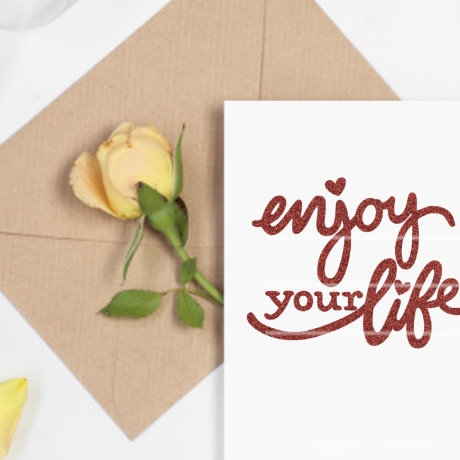 enjoy your life Plotterdatei SVG DXF FCM,