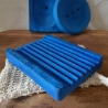 verschiedene Seifenschalen aus Beton | maritim blau