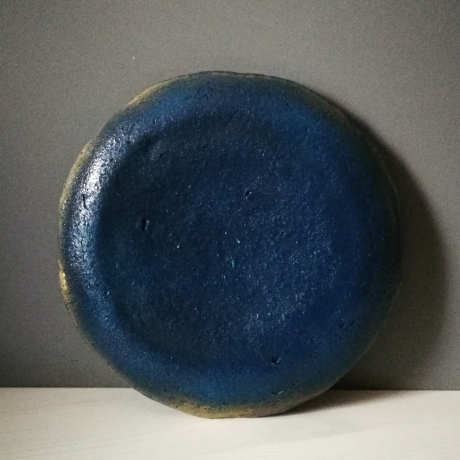 geprägter Deko-Teller Mandala | 17 cm | türkis blau gold