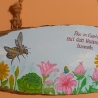 Gartenschild - Bin im Garten mit den Hummeln bummeln - Türschild