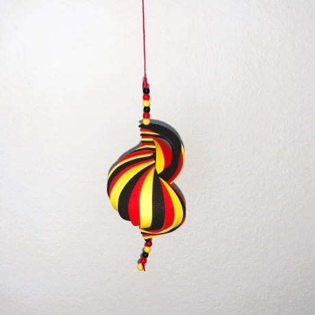 Windspiel basteln Kinder-Bastelset, 3 Windspiele Deutschland-Fahn