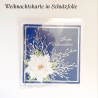 Weihnachtskarte frohe Weihnachten Festtags-Karte Blau & Silbern