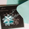 Weihnachtskarte frohe Weihnachten Festtags-Karte Schwarz & Silber