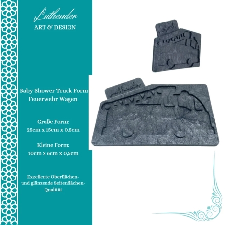 Baby Shower Silikonform Truck Formen, verschiedenen Varianten