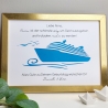 personalisiertes Geldgeschenk zum Geburtstag - Motiv Kreuzfahrt