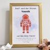 personalisiertes Geldgeschenk zur Jugendweihe - Motiv Astronaut