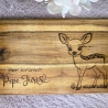 Personalisiertes Frühstücksbrettchen - Motiv: Reh