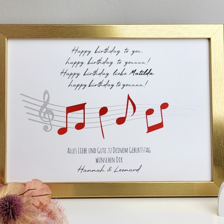Personalisiertes Geldgeschenk zum Geburtstag - Geburtstagslied