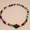 Perlenarmband mit Eule, Mond, Stern und Herz