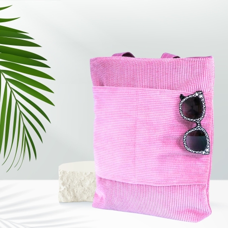 Tragetasche/Cordbeutel/Cordtasche/totebag/rosa Tasche/Beutel