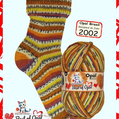 Meisterwerke - Best of Opal, 4-fädige Sockenwolle, Farbe 5003
