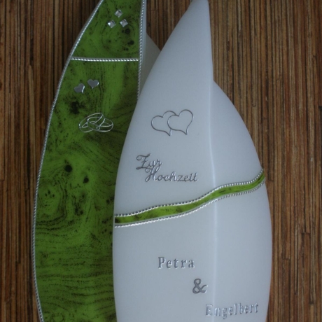 5005 Doppelflamme Hochzeitskerze