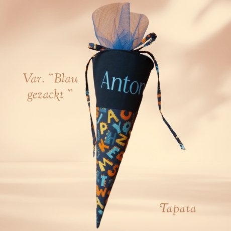 Schultüte mit Namen / Vorschultüte mit Namen - Buchstaben