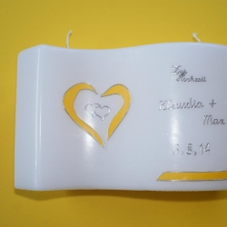 5013 Hochzeitswelle mit gelbem Herz